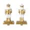 Glitzhome® Christmas Resin Nutcracker Stocking Holder Set